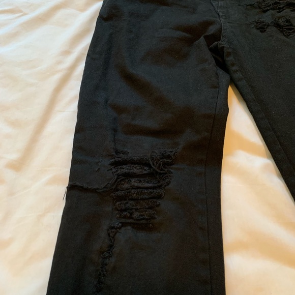 YLSK distressed black denim size 30 - Picture 2 of 8